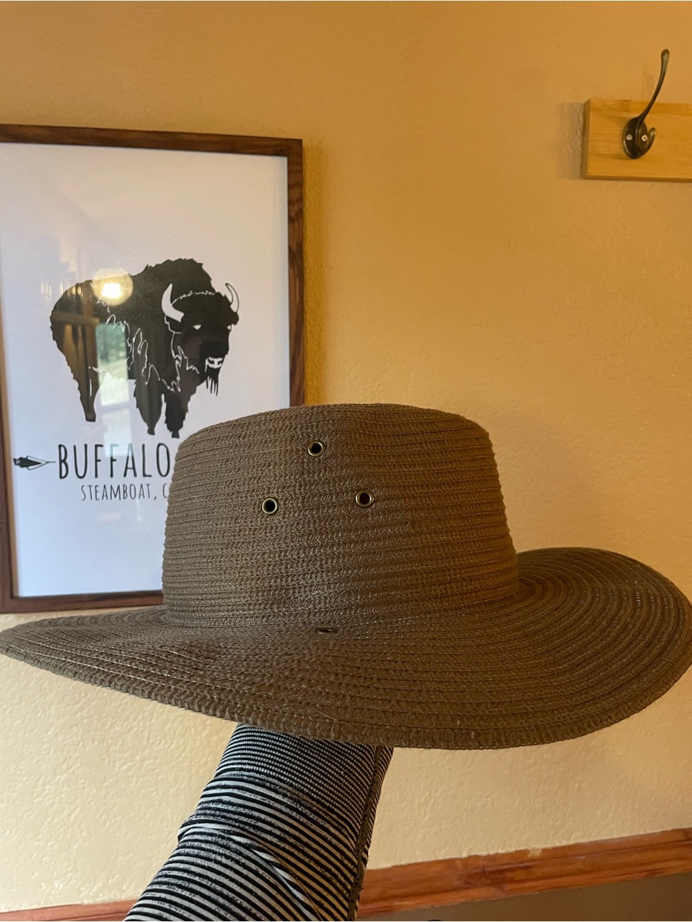 Women’s Wide Brim Straw Hat - Taupe